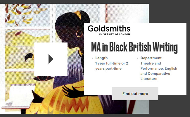 Goldsmiths-University-MA-Black-British-Writing